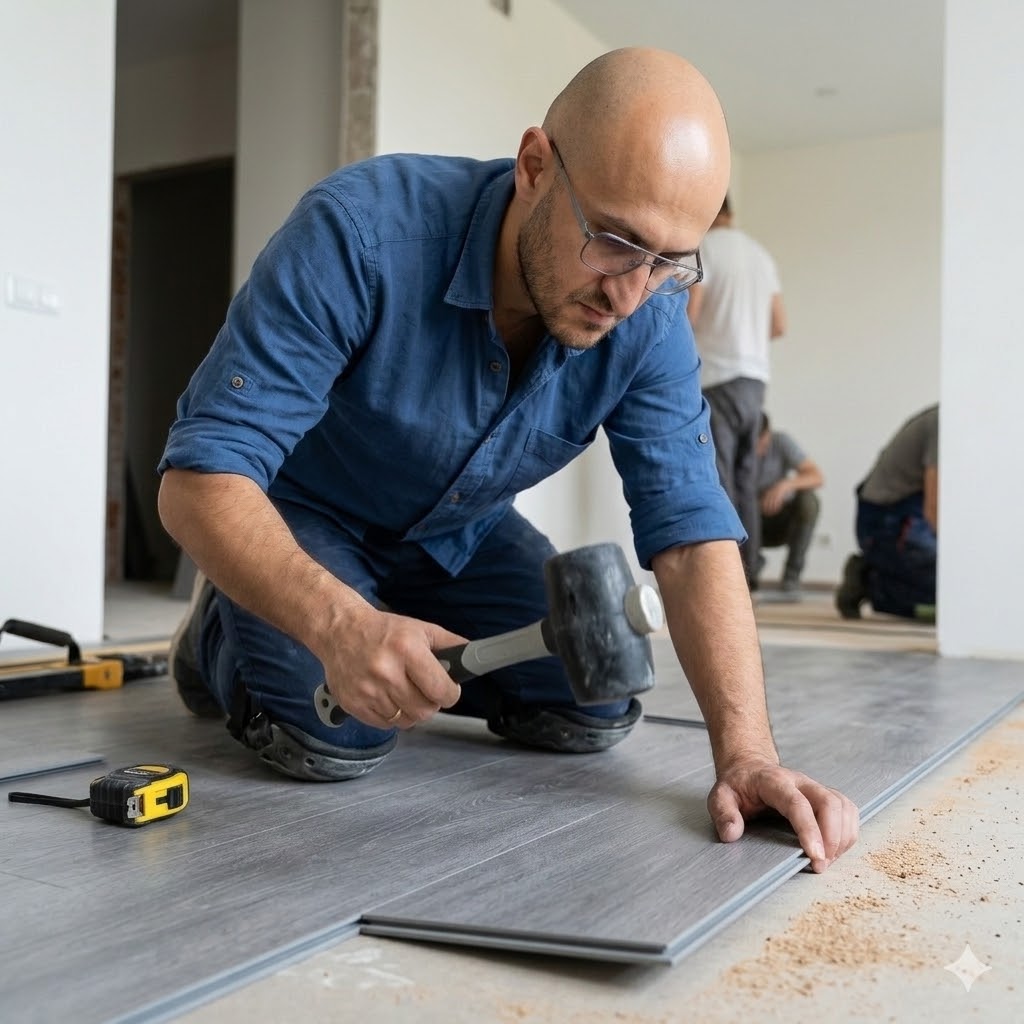 Укладка SPC-ламината в новостройке